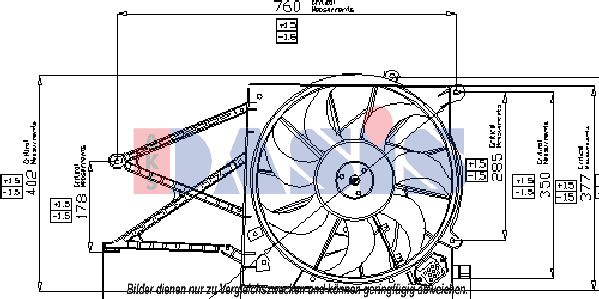 AKS DASIS ventiliatorius, radiatoriaus 158025N